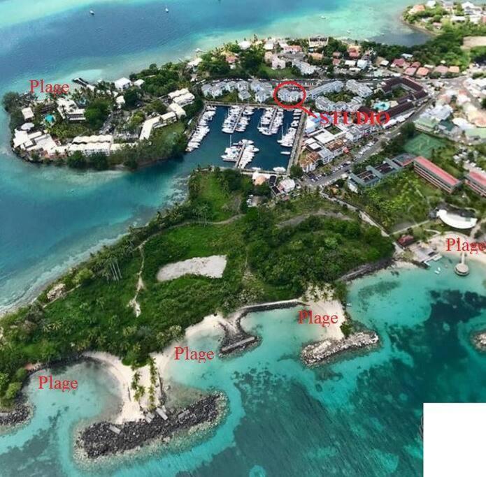 Studio Ideal Couple, A 200M De Tres Belles Plages Pointe Du Bout! Lazaret Exterior foto